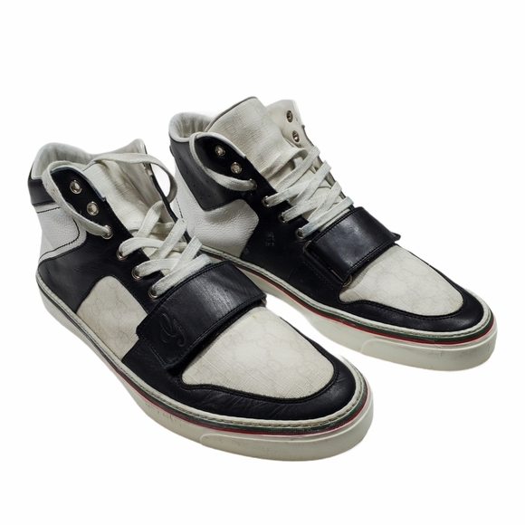 Gucci Men Leather Lace Up Sneaker - Picture 2 of 13